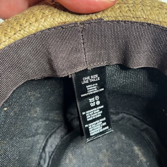 Forever 21 Brown Straw Fedora - Picture 5 of 6